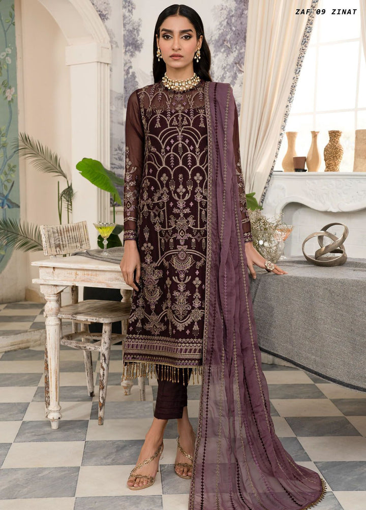 Afsanah by Zarif Embroidered  Suits Unstitched 3 Piece ZF24AF ZAF 09 Zinat - Formals Collection