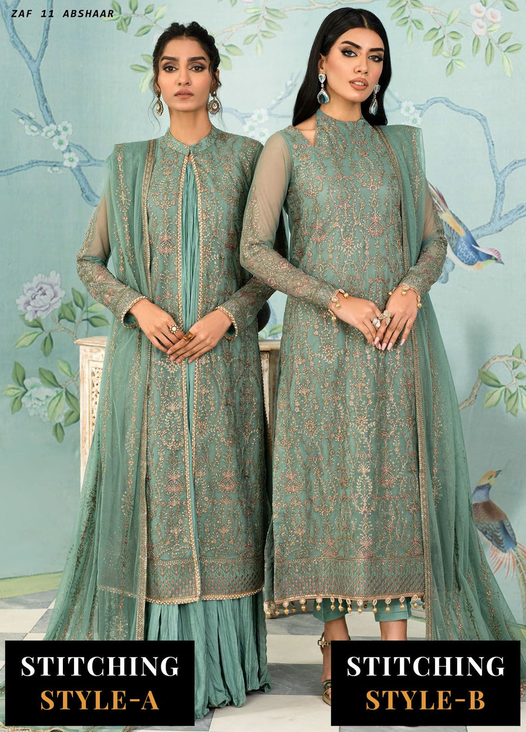 Afsanah by Zarif Embroidered  Suits Unstitched 3 Piece ZF24AF ZAF 11 Abshaar - Formals Collection