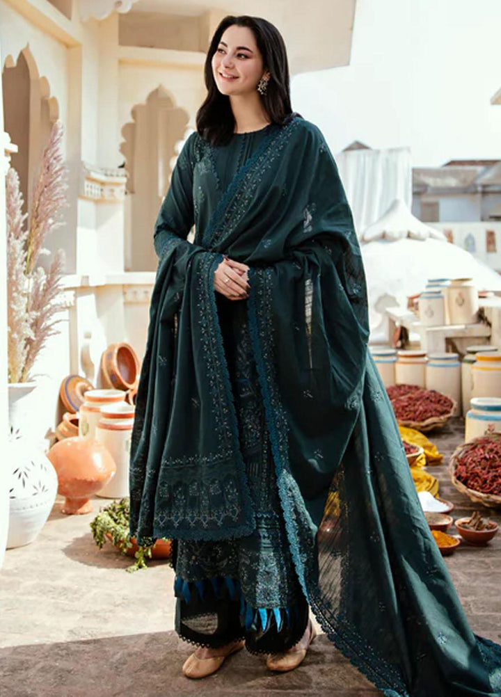 Afsanay By Florent Embroidered Khaddar Suits Unstitched 3 Piece FL23LCK FLK-1A - Winter Collection