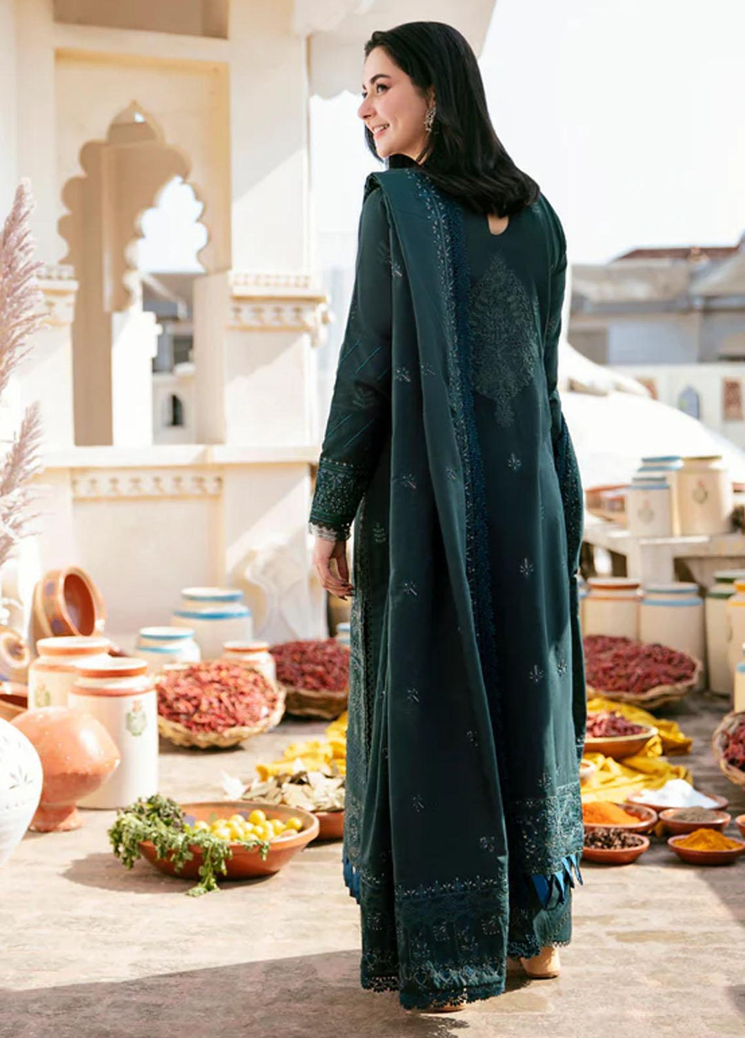 Afsanay By Florent Embroidered Khaddar Suits Unstitched 3 Piece FL23LCK FLK-1A - Winter Collection