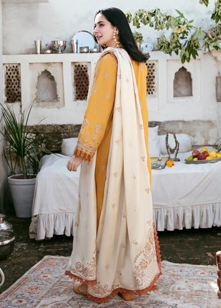 Afsanay By Florent Embroidered Khaddar Suits Unstitched 3 Piece FL23LCK FLK-2B - Winter Collection