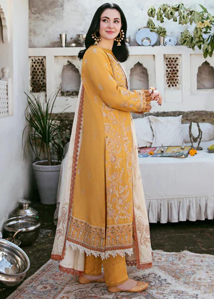 Afsanay By Florent Embroidered Khaddar Suits Unstitched 3 Piece FL23LCK FLK-2B - Winter Collection