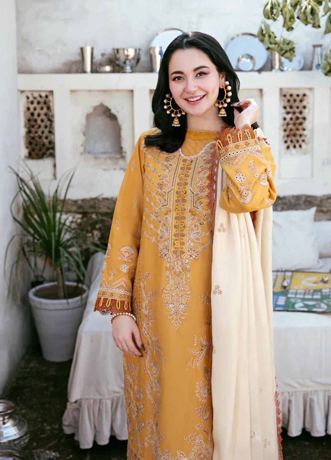 Afsanay By Florent Embroidered Khaddar Suits Unstitched 3 Piece FL23LCK FLK-2B - Winter Collection