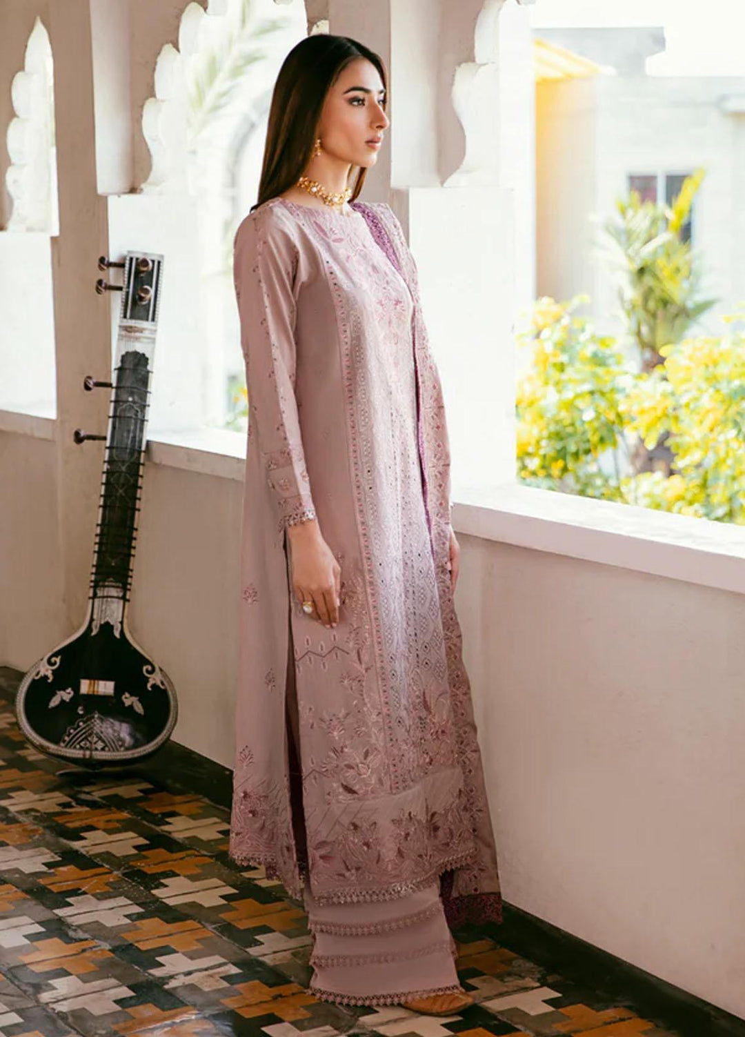 Afsanay By Florent Embroidered Khaddar Suits Unstitched 3 Piece FL23LCK FLK-4A - Winter Collection