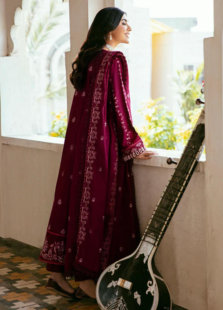 Afsanay By Florent Embroidered Khaddar Suits Unstitched 3 Piece FL23LCK FLK-4B - Winter Collection