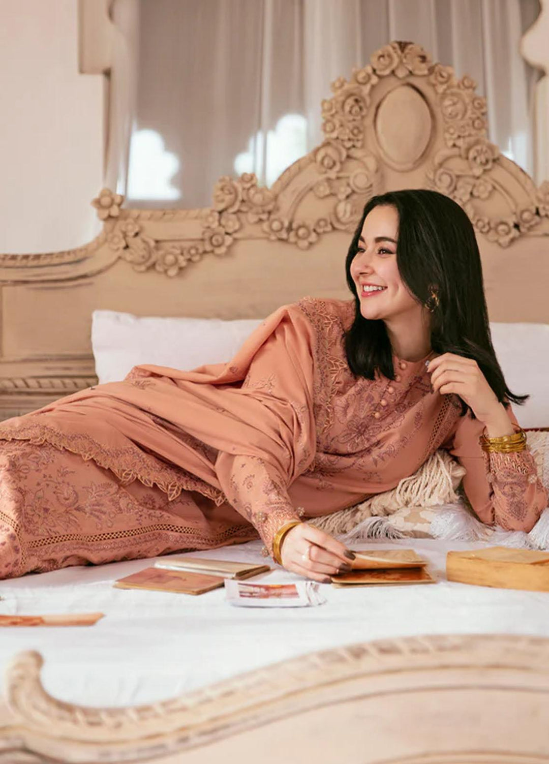 Afsanay By Florent Embroidered Khaddar Suits Unstitched 3 Piece FL23LCK FLK-5A - Winter Collection