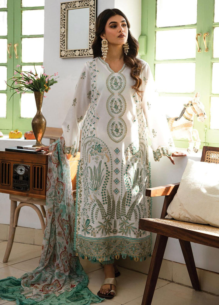Afsaneh By Aabyaan Embroidered Lawn Suits Unstitched 3 Piece ABY23A AL-01 Taliah - Luxury Collection