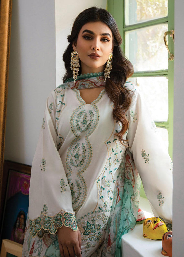 Afsaneh By Aabyaan Embroidered Lawn Suits Unstitched 3 Piece ABY23A AL-01 Taliah - Luxury Collection