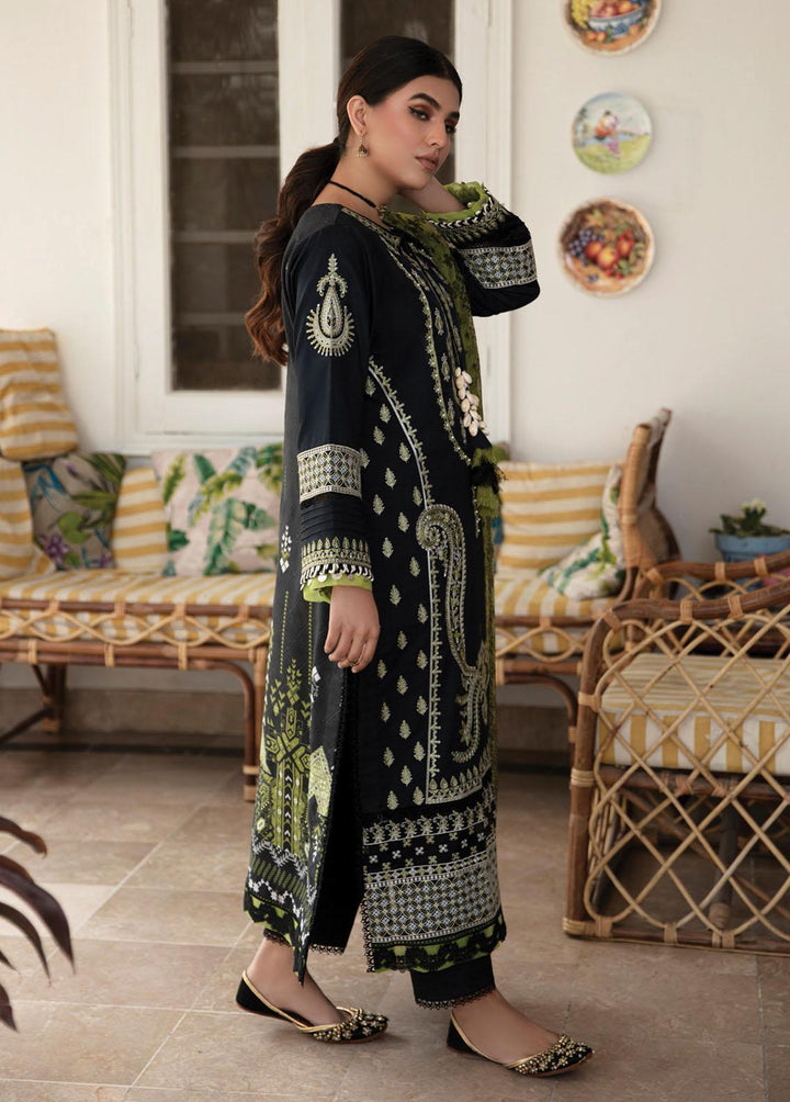 Afsaneh By Aabyaan Embroidered Lawn Suits Unstitched 3 Piece ABY23A AL-02 Saraab - Luxury Collection