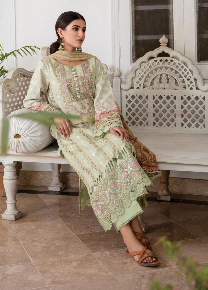 Afsaneh By Aabyaan Embroidered Lawn Suits Unstitched 3 Piece ABY23A AL-03 Wahima - Luxury Collection