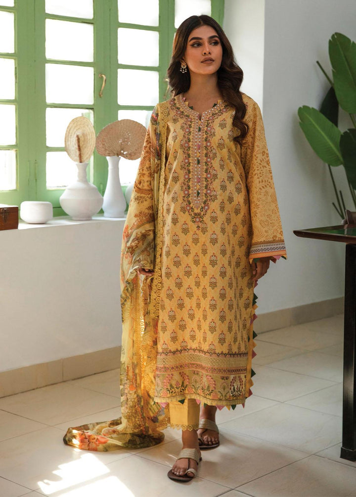 Afsaneh By Aabyaan Embroidered Lawn Suits Unstitched 3 Piece ABY23A AL-05 Rawa - Luxury Collection