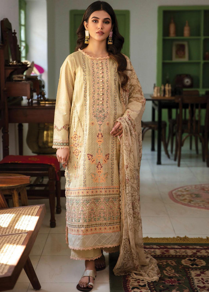 Afsaneh By Aabyaan Embroidered Lawn Suits Unstitched 3 Piece ABY23A AL-07 Hayaat - Luxury Collection