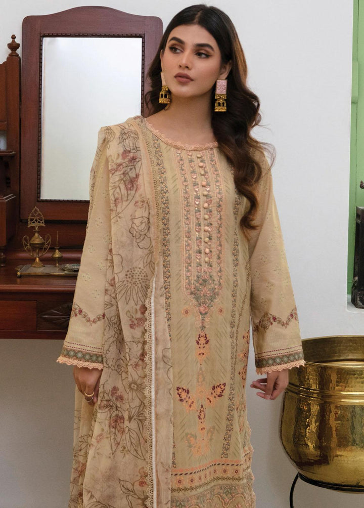 Afsaneh By Aabyaan Embroidered Lawn Suits Unstitched 3 Piece ABY23A AL-07 Hayaat - Luxury Collection