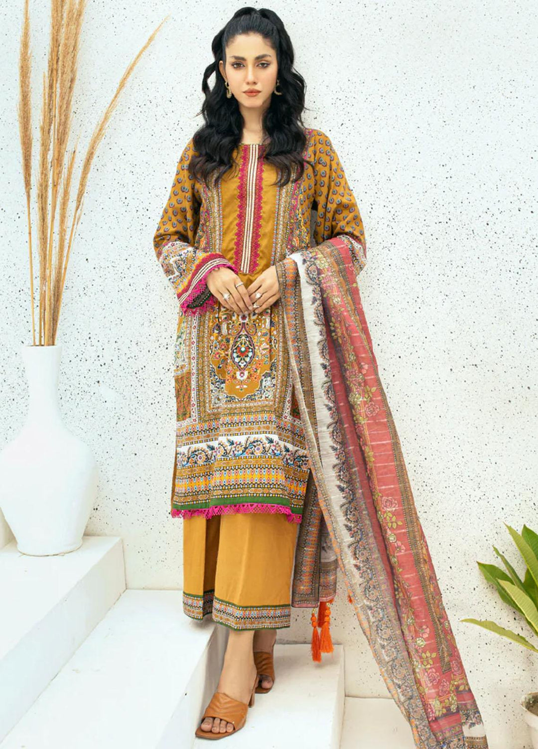 Afsaneh By AY Textile Embroidered Lawn Suits Unstitched 3 Piece AYT24A AY-013 - Spring / Summer Collection