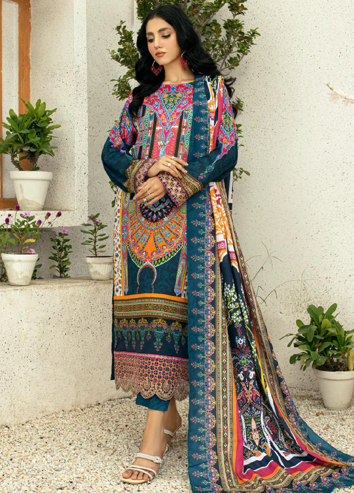 Afsaneh By AY Textile Embroidered Lawn Suits Unstitched 3 Piece AYT24A AY-018 - Spring / Summer Collection
