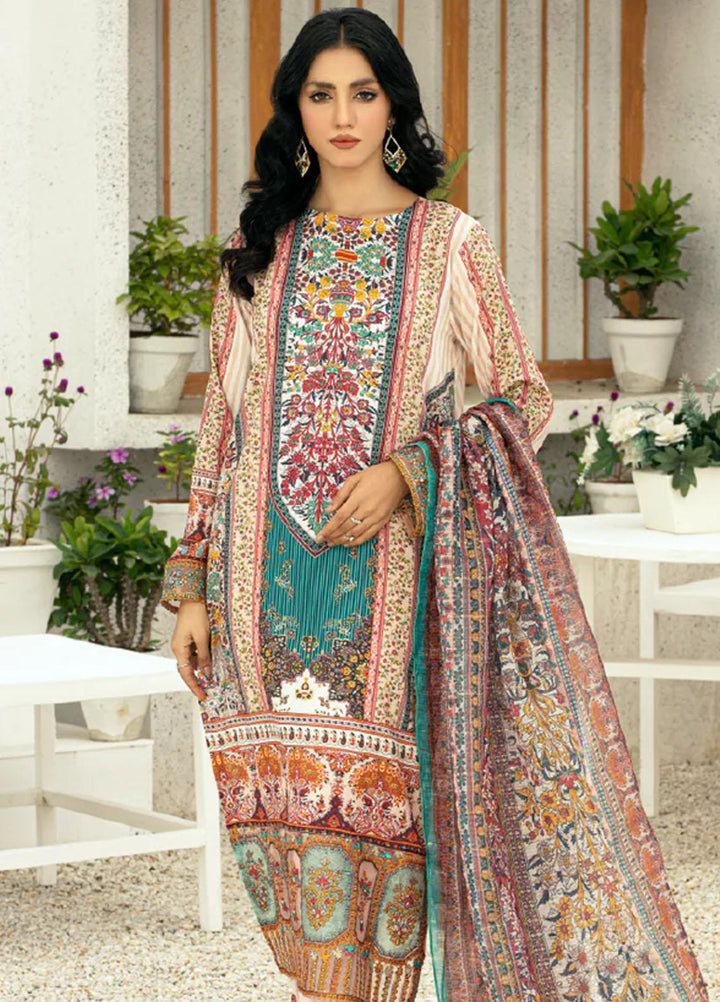 Afsaneh By AY Textile Embroidered Lawn Suits Unstitched 3 Piece AYT24A AY-020 - Spring / Summer Collection