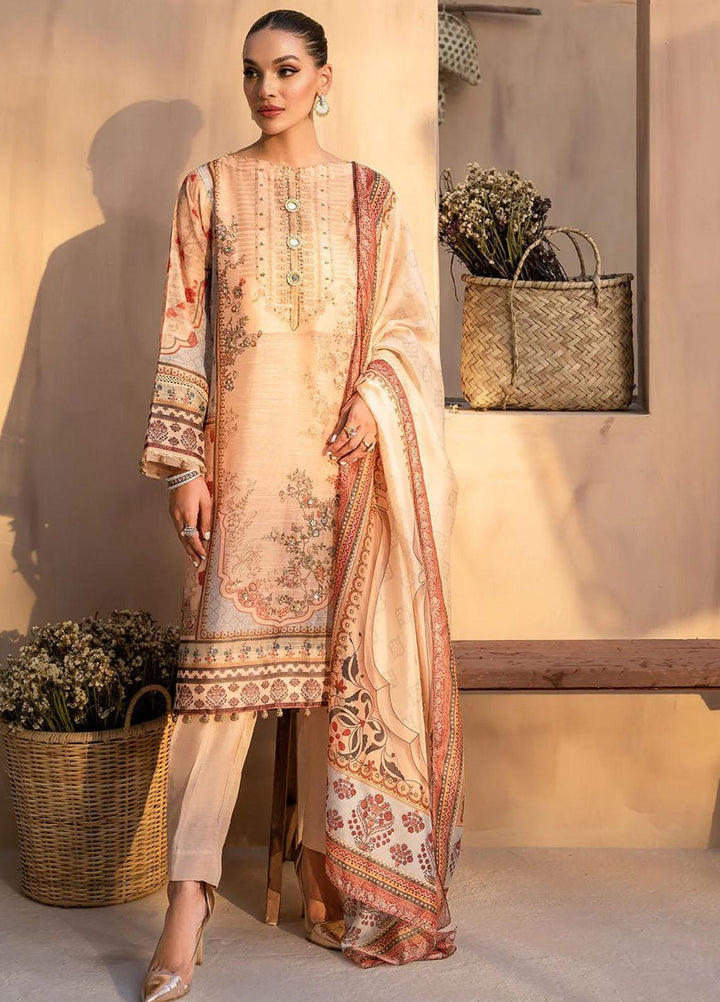 Afshan By Zoya & Fatima Embroidered Monark Suits Unstitched 4 Piece ZOF23A Ayezel - Eid Collection