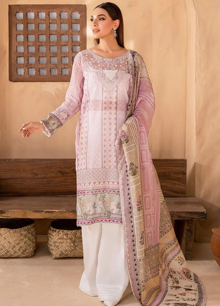 Afshan By Zoya & Fatima Embroidered Monark Suits Unstitched 4 Piece ZOF23A Nyla - Eid Collection