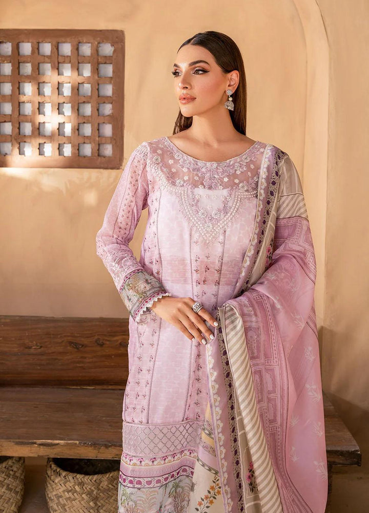 Afshan By Zoya & Fatima Embroidered Monark Suits Unstitched 4 Piece ZOF23A Nyla - Eid Collection