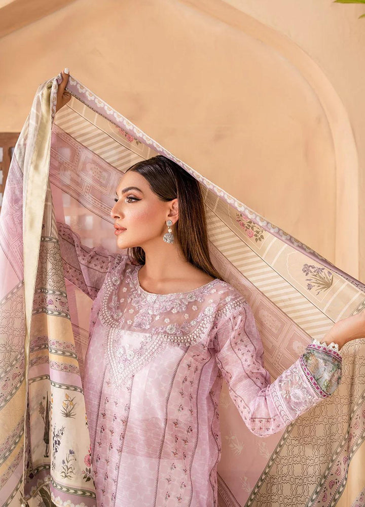 Afshan By Zoya & Fatima Embroidered Monark Suits Unstitched 4 Piece ZOF23A Nyla - Eid Collection