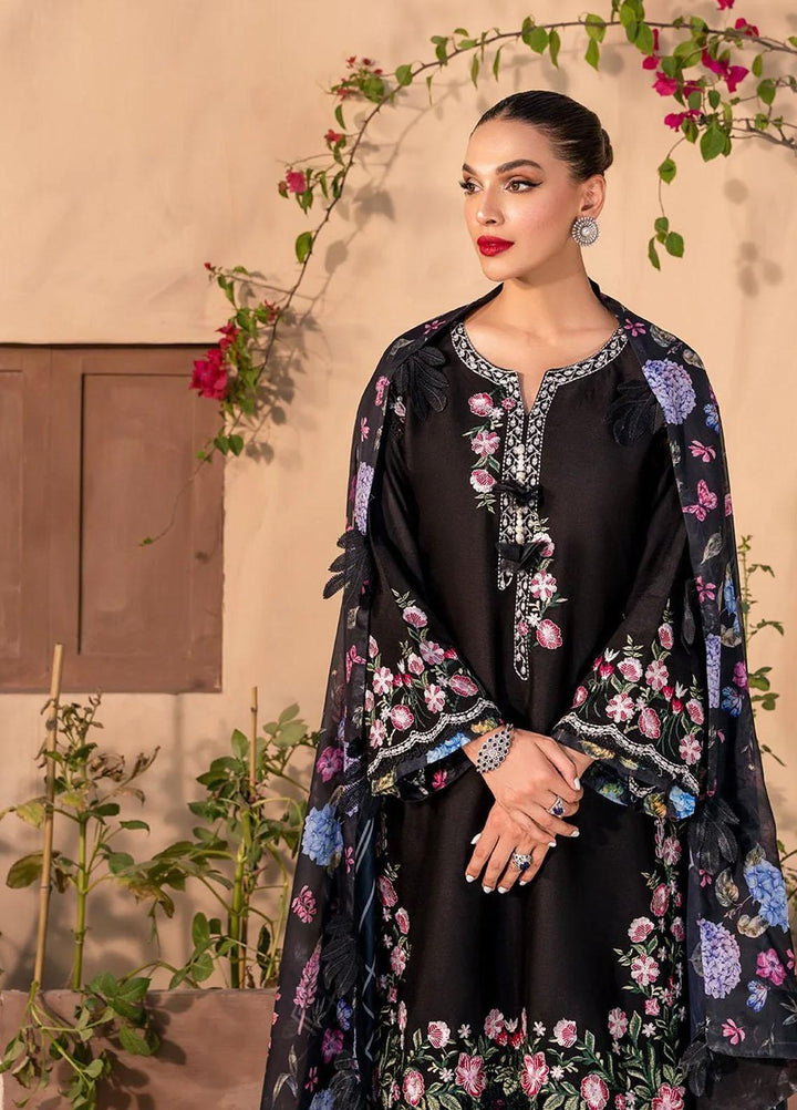 Afshan By Zoya & Fatima Embroidered Cotton Net Suits Unstitched 3 Piece ZOF23A Aisha - Eid Collection