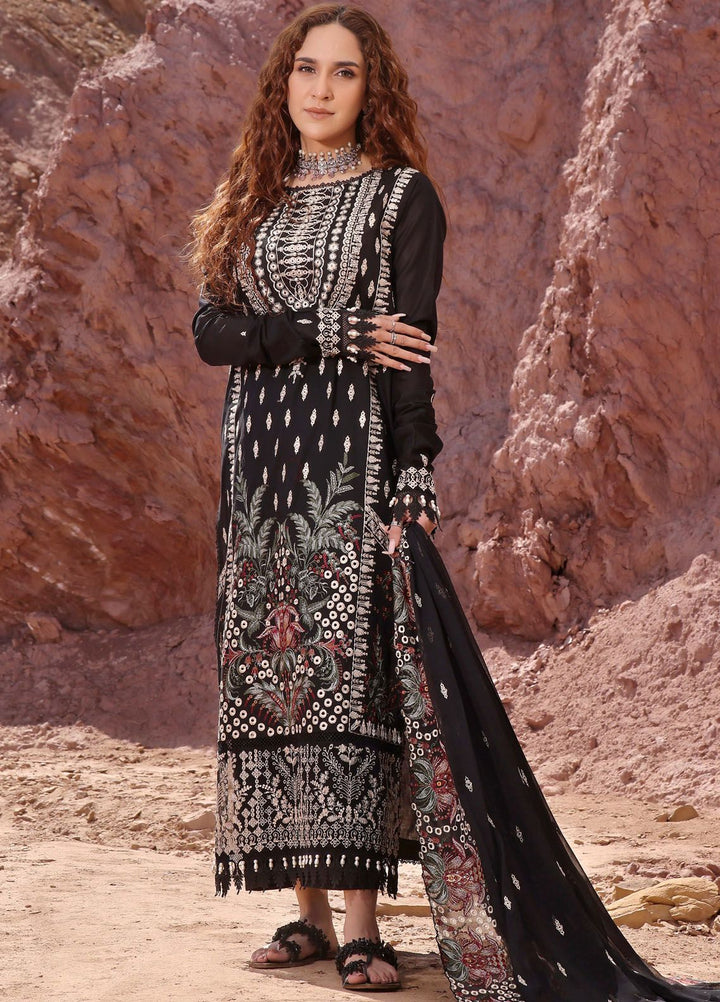 Afsoon By Humdum Embroidered Lawn Suit Unstitched 3 Piece HD24AL D-01 - Summer Collection