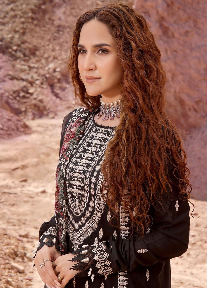 Afsoon By Humdum Embroidered Lawn Suit Unstitched 3 Piece HD24AL D-01 - Summer Collection