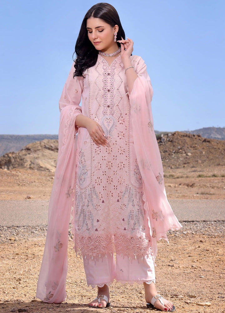 Afsoon By Humdum Embroidered Lawn Suit Unstitched 3 Piece HD24AL D-02 - Summer Collection