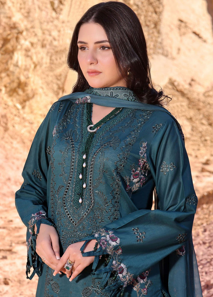 Afsoon By Humdum Embroidered Lawn Suit Unstitched 3 Piece HD24AL D-03 - Summer Collection