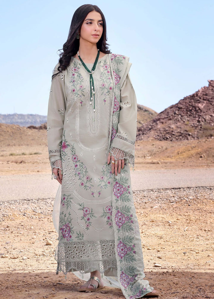 Afsoon By Humdum Embroidered Lawn Suit Unstitched 3 Piece HD24AL D-04 - Summer Collection