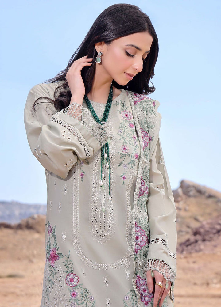 Afsoon By Humdum Embroidered Lawn Suit Unstitched 3 Piece HD24AL D-04 - Summer Collection