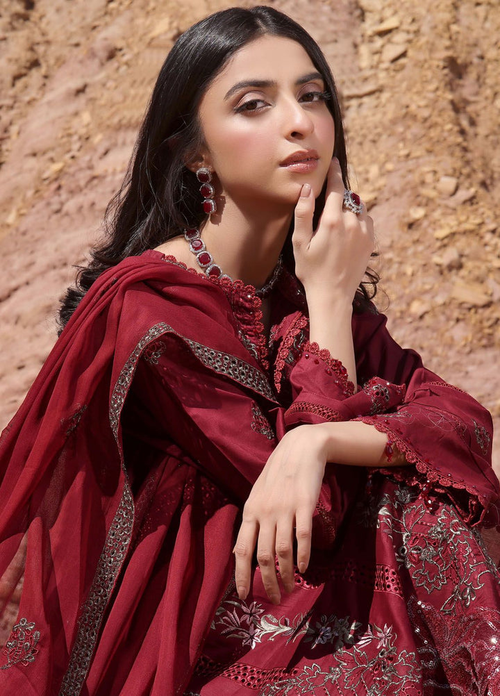 Afsoon By Humdum Embroidered Lawn Suit Unstitched 3 Piece HD24AL D-05 - Summer Collection