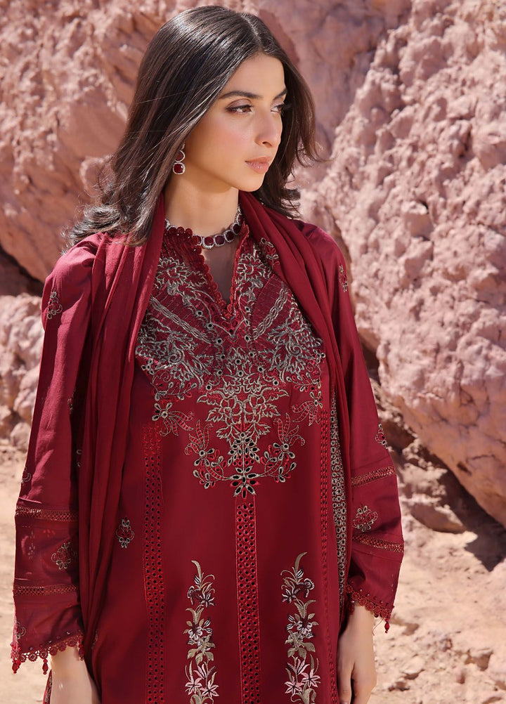 Afsoon By Humdum Embroidered Lawn Suit Unstitched 3 Piece HD24AL D-05 - Summer Collection