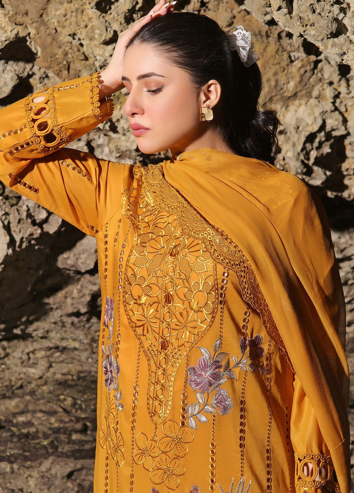 Afsoon By Humdum Embroidered Lawn Suit Unstitched 3 Piece HD24AL D-06 - Summer Collection