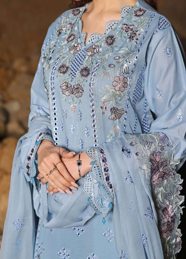 Afsoon By Humdum Embroidered Lawn Suit Unstitched 3 Piece HD24AL D-10 - Summer Collection