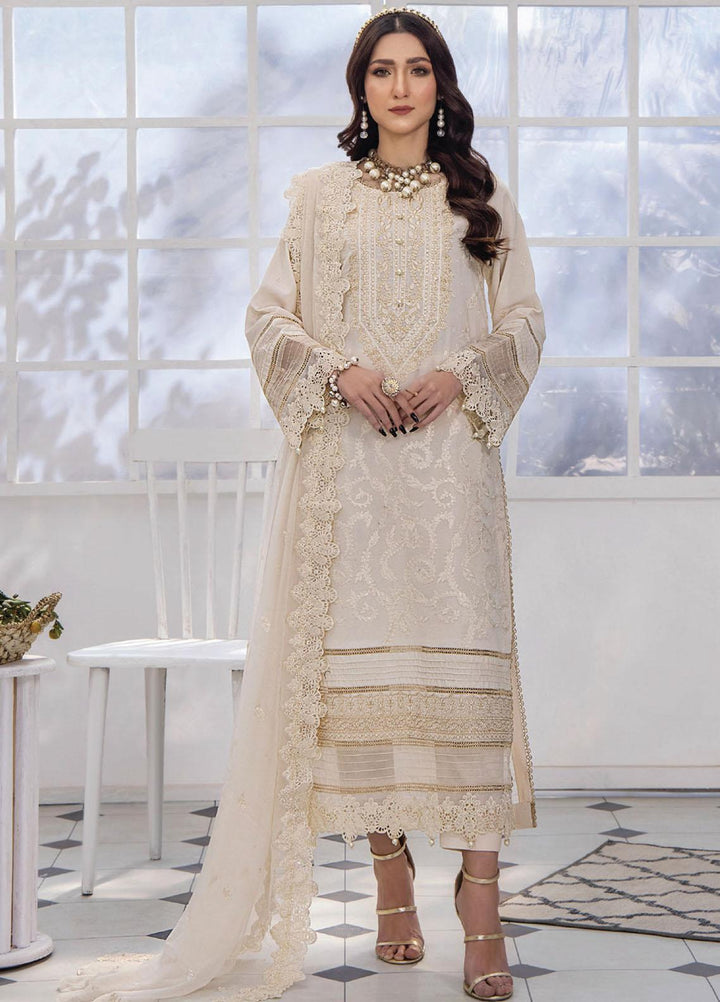 Afsoon By Humdum Embroidered Swiss Lawn Suits Unstitched 3 Piece HD23AF D2 - Summer Collection