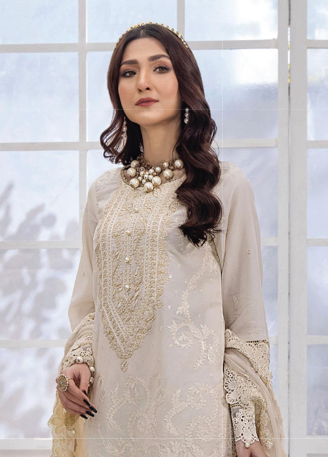 Afsoon By Humdum Embroidered Swiss Lawn Suits Unstitched 3 Piece HD23AF D2 - Summer Collection
