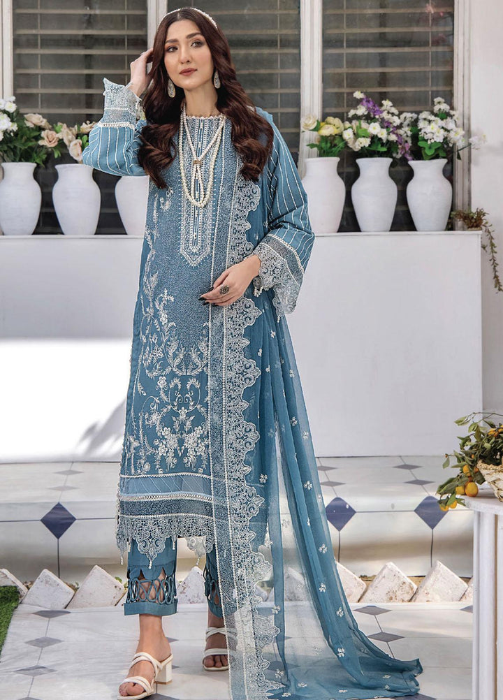 Afsoon By Humdum Embroidered Swiss Lawn Suits Unstitched 3 Piece HD23AF D3 - Summer Collection