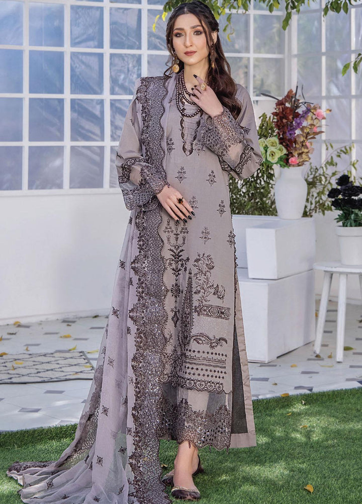Afsoon By Humdum Embroidered Swiss Lawn Suits Unstitched 3 Piece HD23AF D5 - Summer Collection