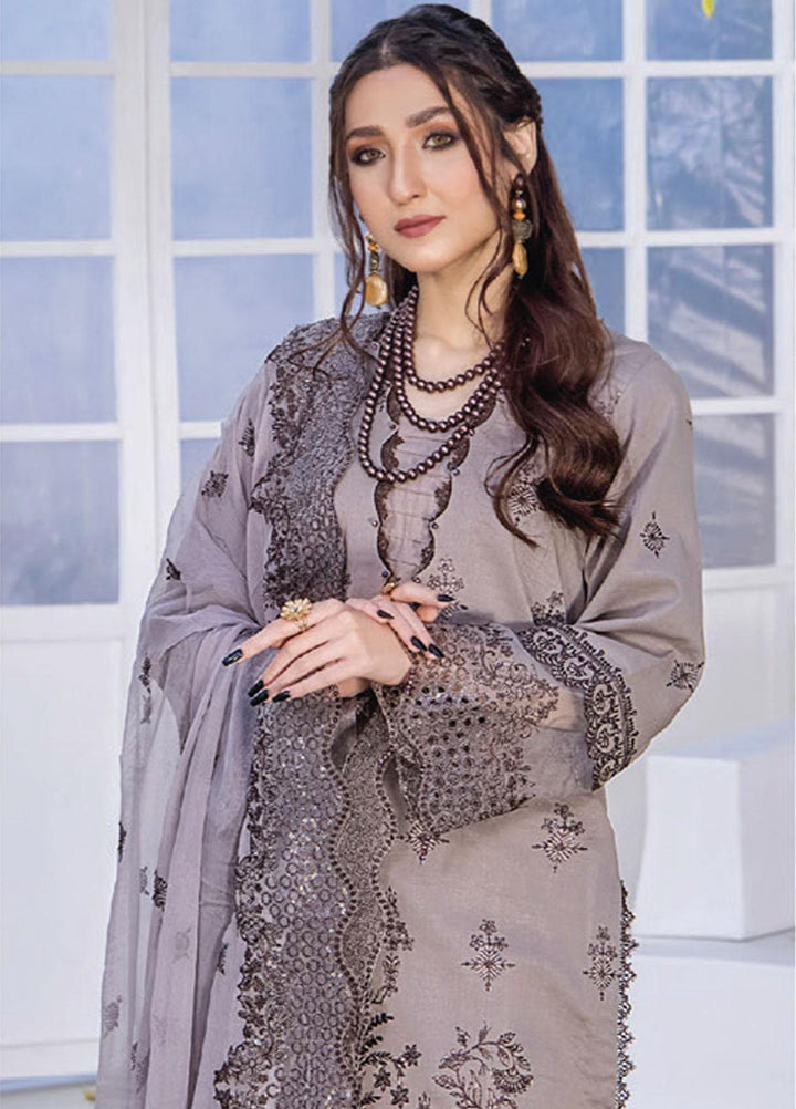Afsoon By Humdum Embroidered Swiss Lawn Suits Unstitched 3 Piece HD23AF D5 - Summer Collection
