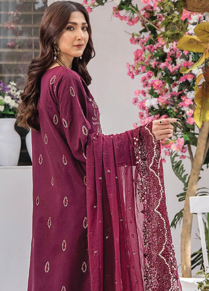 Afsoon By Humdum Embroidered Swiss Lawn Suits Unstitched 3 Piece HD23AF D6 - Summer Collection
