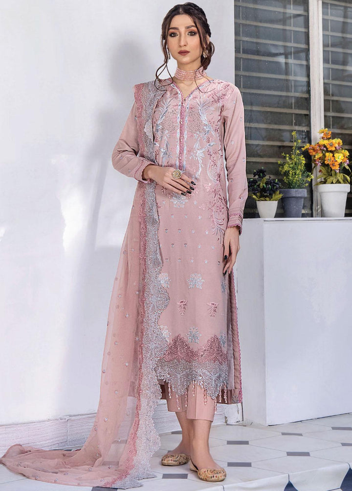 Afsoon By Humdum Embroidered Swiss Lawn Suits Unstitched 3 Piece HD23AF D8 - Summer Collection