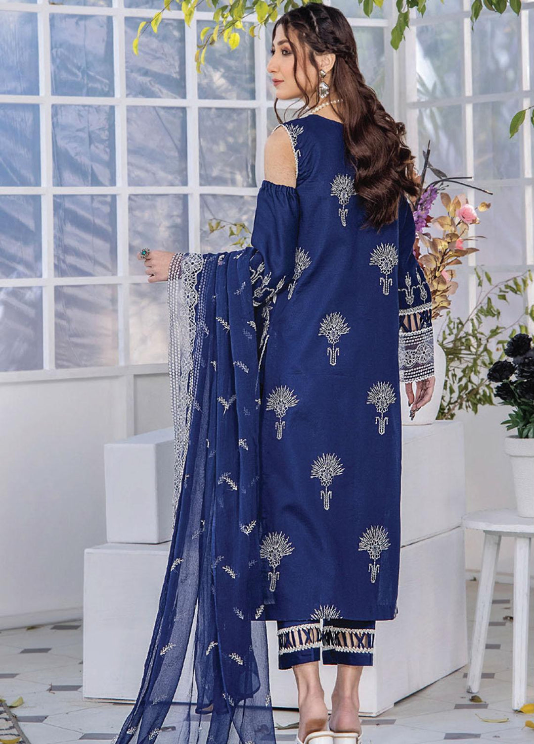 Afsoon By Humdum Embroidered Swiss Lawn Suits Unstitched 3 Piece HD23AF D9 - Summer Collection