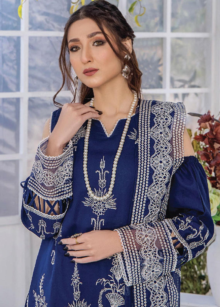 Afsoon By Humdum Embroidered Swiss Lawn Suits Unstitched 3 Piece HD23AF D9 - Summer Collection