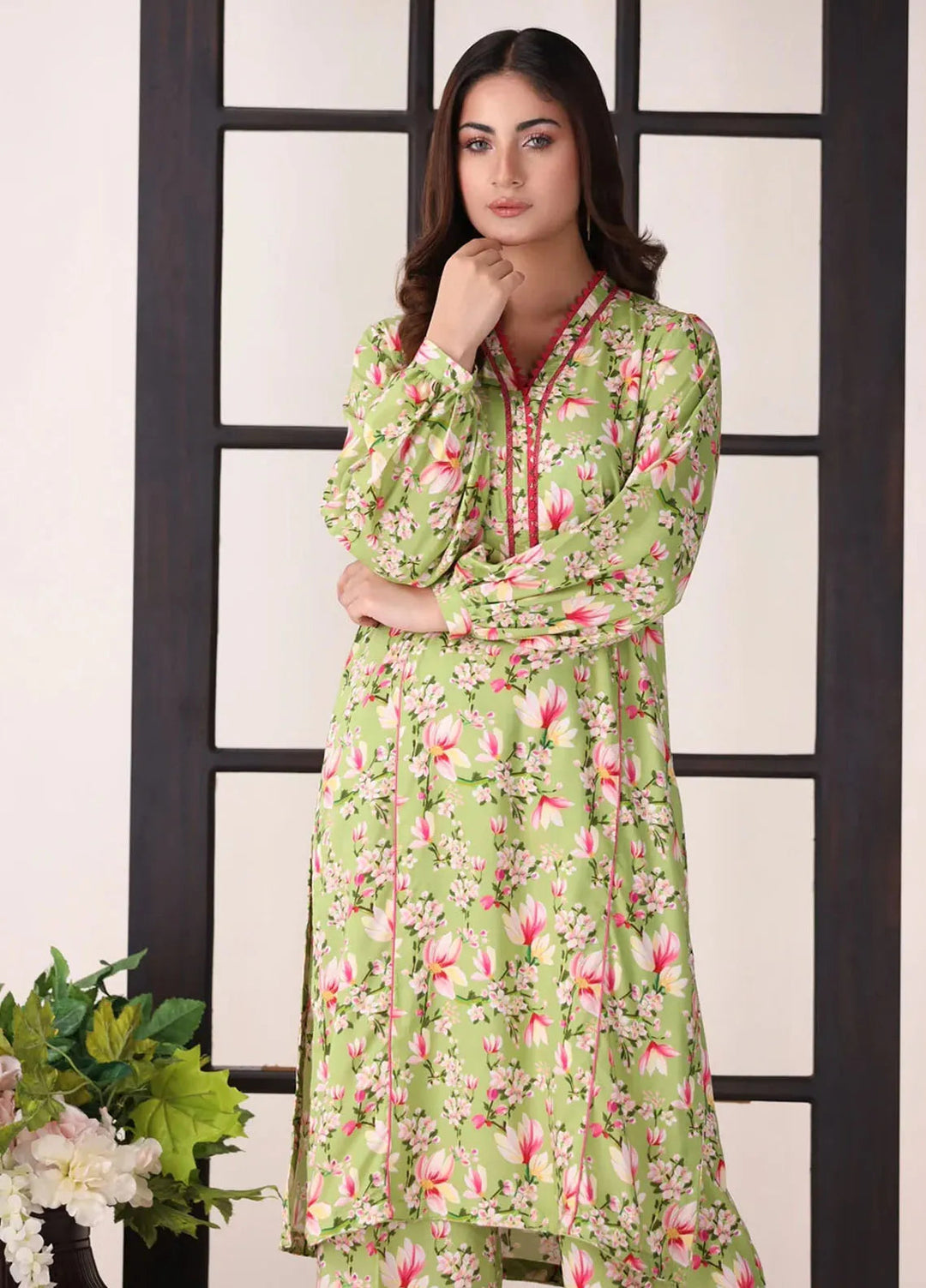 Afterglow By Meerak Printed Linen Suit Unstitched 2 Piece MRK24AG AFG-01 - Winter Collection