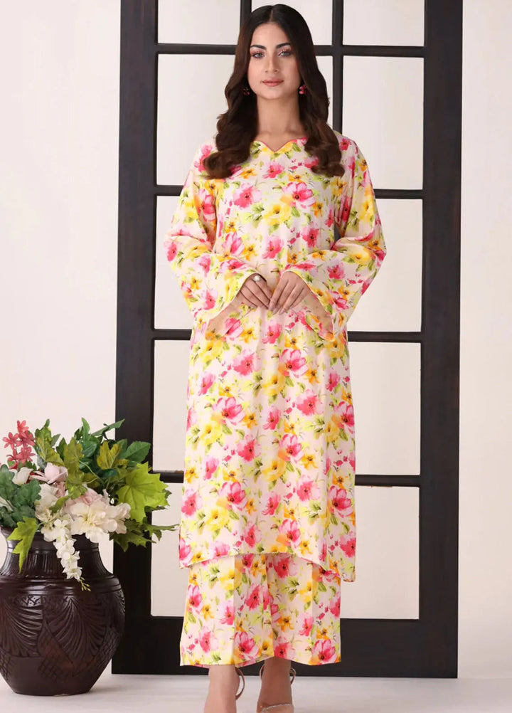 Afterglow By Meerak Printed Linen Suit Unstitched 2 Piece MRK24AG AFG-03 - Winter Collection