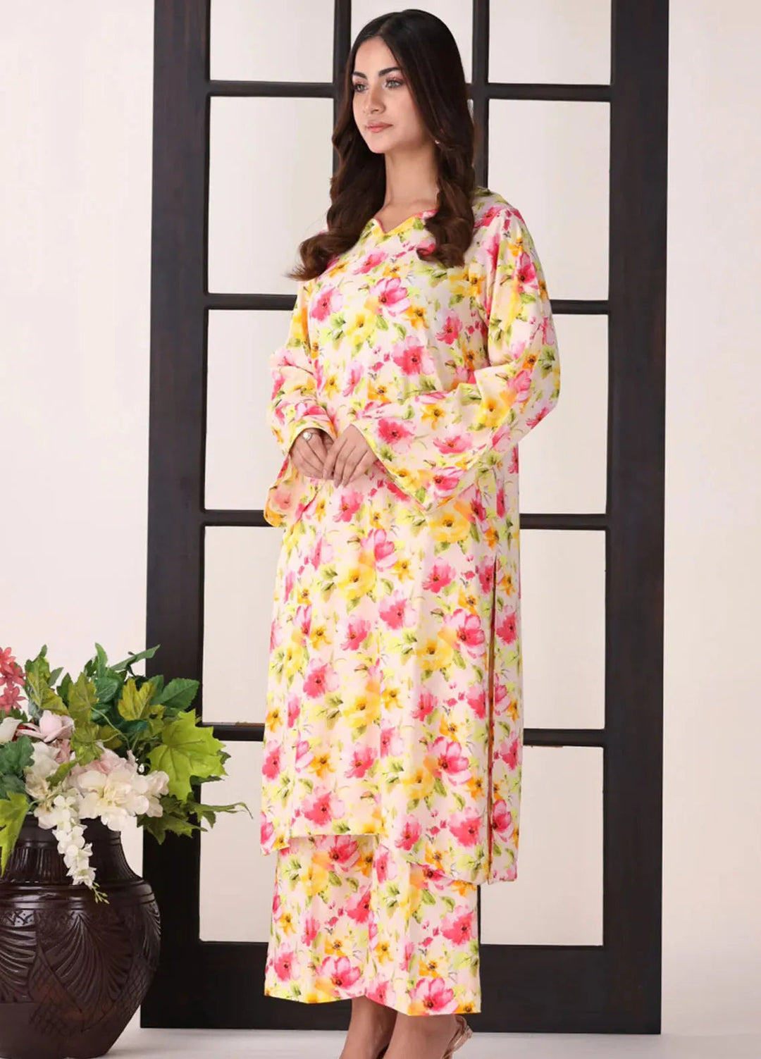 Afterglow By Meerak Printed Linen Suit Unstitched 2 Piece MRK24AG AFG-03 - Winter Collection