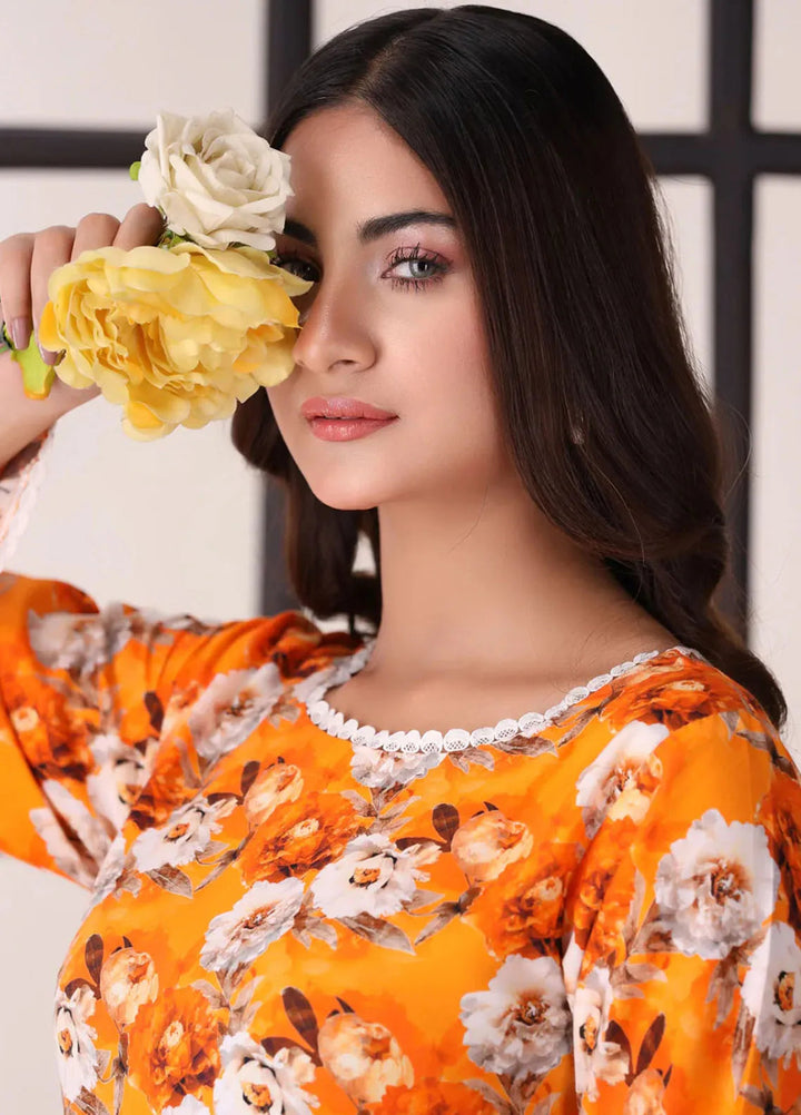 Afterglow By Meerak Printed Linen Suit Unstitched 2 Piece MRK24AG AFG-04 - Winter Collection