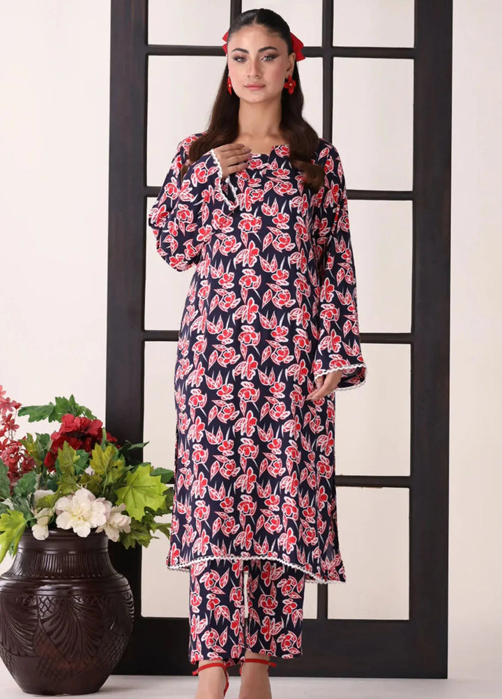 Afterglow By Meerak Printed Linen Suit Unstitched 2 Piece MRK24AG AFG-06 - Winter Collection