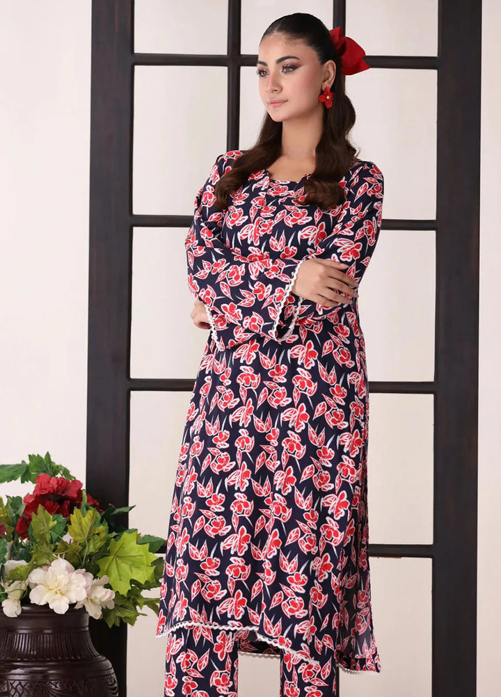 Afterglow By Meerak Printed Linen Suit Unstitched 2 Piece MRK24AG AFG-06 - Winter Collection